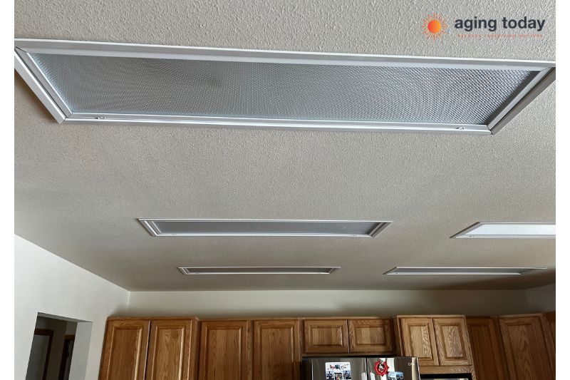 A smart lighting project in the kitchen, before the project was started.